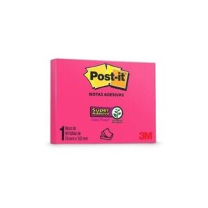 Bloco Post-it 657 (76x102) Rosa 90  folhas  - 3M