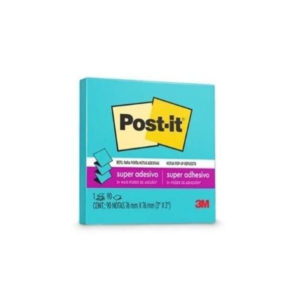 Bloco Pop-Up 330 (76x76) 90 folhas Aqua Splash - 3M