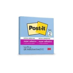 Bloco Post-it 654 (76x76) Azul Jeans 90  folhas  - 3M