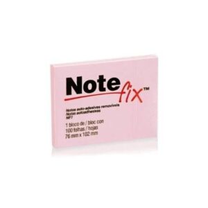 Bloco Notefix Rosa 76x102 100  folhas  - 3M