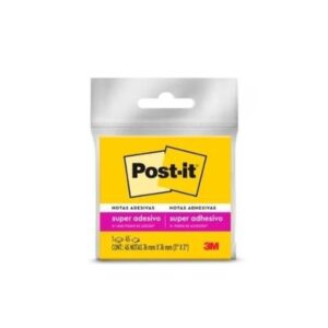Bloco Post-it 654 (76x76) Amarelo Neon 45  folhas  - 3M