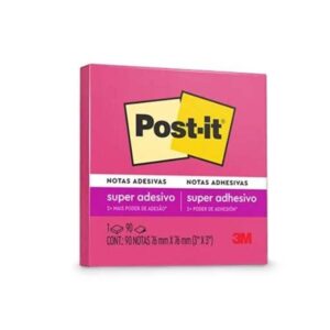 Bloco Post-it 654 (76x76) Poder Rosa 90  folhas  - 3M