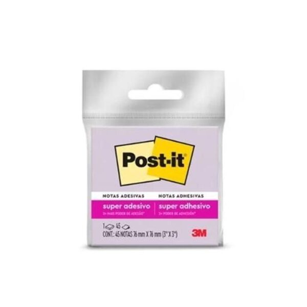 Bloco Post-it 654 (76x76) Roxo 45  folhas  - 3M