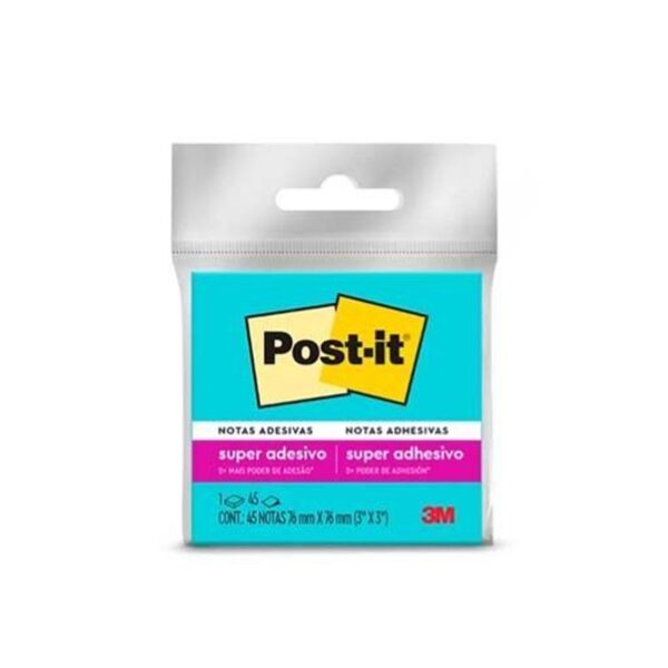 Bloco Post-it 654 (76x76) Azul 45  folhas  - 3M