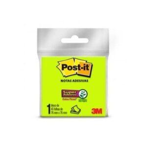 Bloco Post-it 654 (76x76) Verde 45  folhas  - 3M