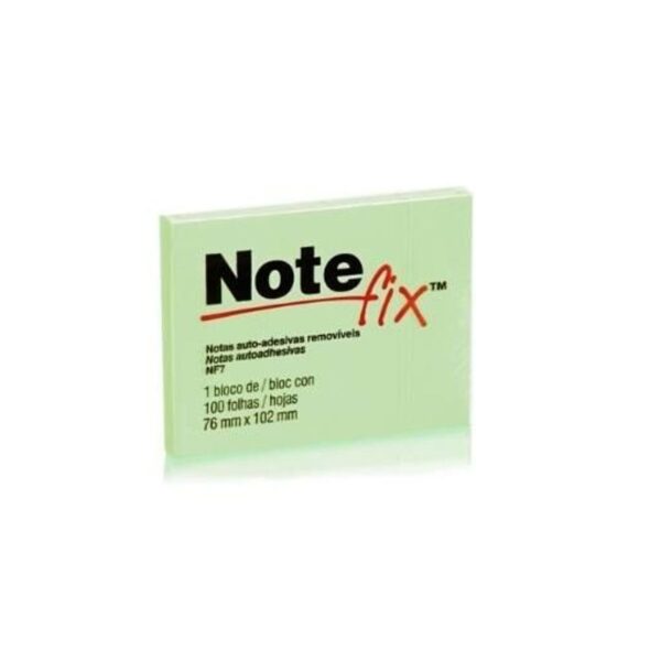 Bloco Notefix Verde 76x102 100  folhas  - 3M