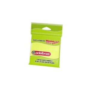 Bloco Adesivo 76X76 Amarelo com 100 folhas - Adelbras