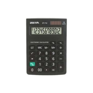 Calculadora de Mesa 12 Dígitos ZT712 - ZETA
