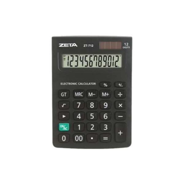 Calculadora de Mesa 12 Dígitos ZT712 - ZETA