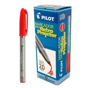 Caneta Retroprojetor Vermelha 2.0 Pilot