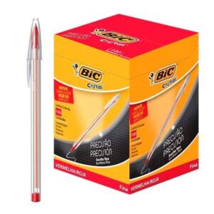 Caneta Esferográfica Bic Fine Plus 0,8mm Vermelha - Bic
