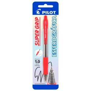 Caneta Esferográfica S-Grip BPGP-10R-M 1.0 Vermelha - Pilot