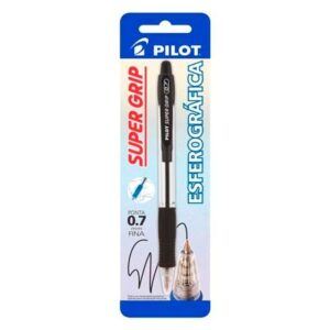 Caneta Esferográfica Super Grip 0,7 Preta - Pilot