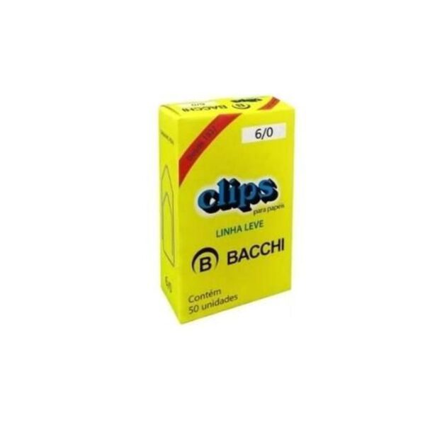 Clips Galvanizado 6/0 com 50 unidades BACCHI