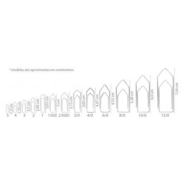 Clips Galvanizado 4/0 com 50 unidades - Bacchi