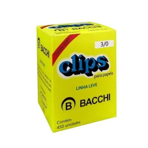 Clips Galvanizado 3/0 com 450 unidades - Bacchi