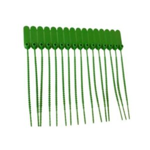 Lacre para Malote 16cm Verde com 100 unidades Rigoran