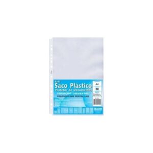 Envelope Plástico A4 13 Furos 0,05mm - 50 Unidades Chies