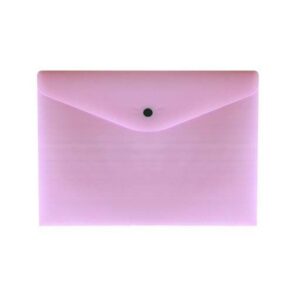 Envelope com Botão A4 Dello Rosa Pastel - Dello