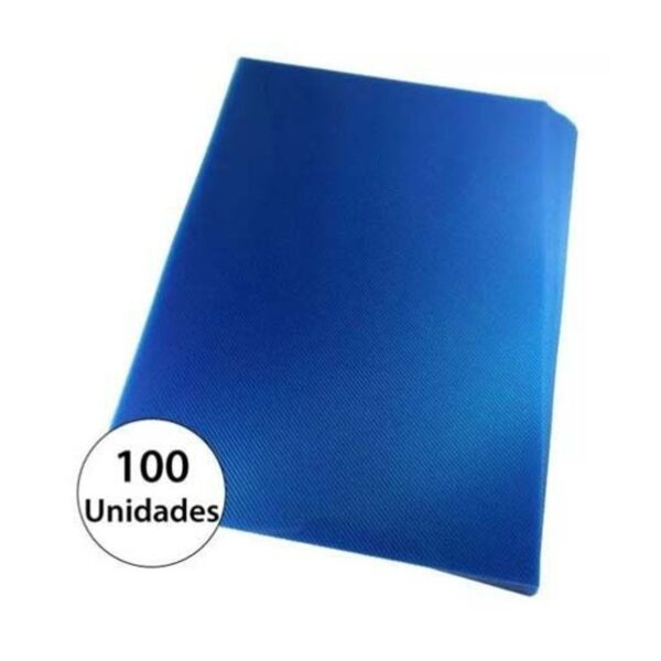 Capa para Encadernação 210X297 A4 PP Azul 100 unidades - Mares
