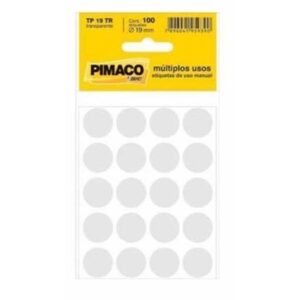 Etiqueta Tp-19 Transparente com 100 unidades - Pimaco