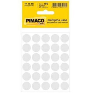 Etiqueta TP-16 Transparente com 150 Unidades - Pimaco