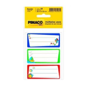 Etiqueta Escolar Meninos - Pimaco