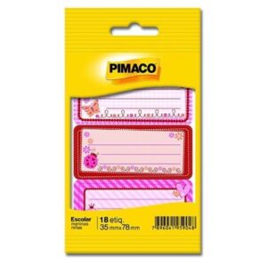 Etiqueta Escolar Meninas - Pimaco