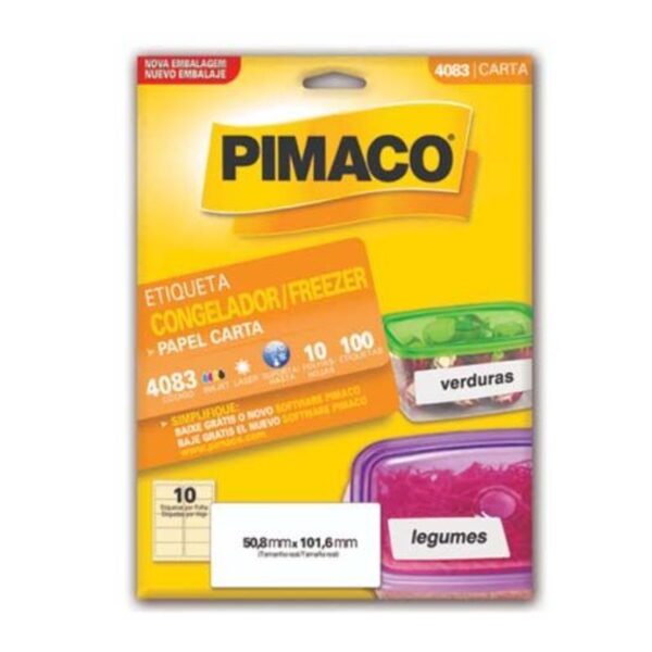 Etiqueta Congelador 4083 - Pimaco