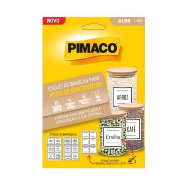 Etiqueta A5 ALBR Pote de Mantimentos - Pimaco