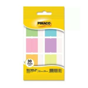 Marcador de Abas Pastel 32x38mm - Pimaco