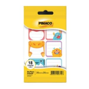 Etiqueta De-Para Infantil 35x34mm com 18 Unidades - Pimaco