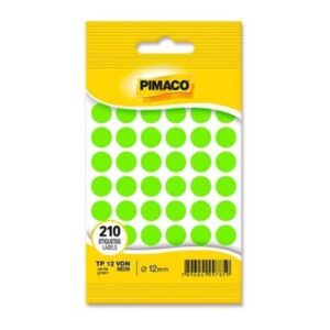 Etiquetas TP-12 Neon Verde - PIMACO