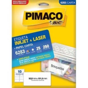 Etiqueta Laser 6283 com 250 Unidades - Pimaco