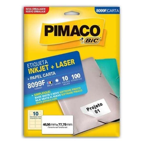 Etiqueta Laser 8099F - Pimaco