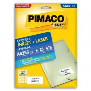 Etiqueta Laser A4255 com 675 Unidades - Pimaco