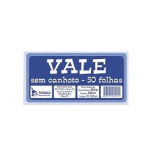 Vale Sem Canhoto com 50 Folhas Tamoio
