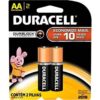 Pilha Alcalina Pequena AA com 2 Unidades - Duracell