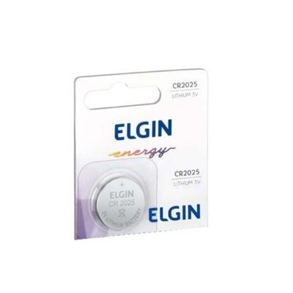Bateria CR2025 3V com 5 Unidades - Elgin