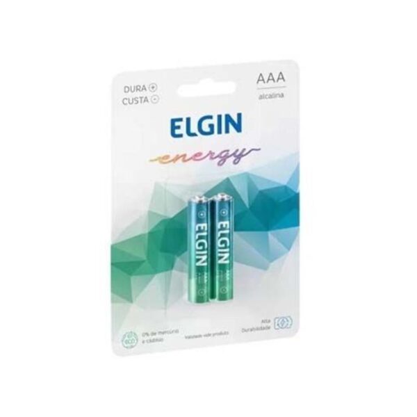 Pilha Alcalina Palito AAA com 2 Unidades - Elgin