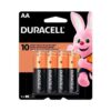 Pilha Alcalina Pequena AA com 8 Unidades - Duracell