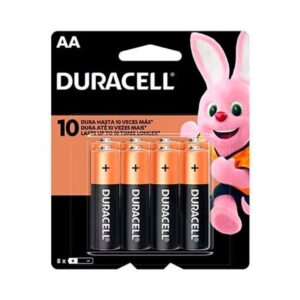 Pilha Alcalina Pequena AA com 8 Unidades - Duracell