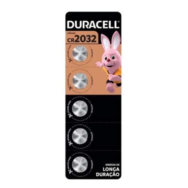 Bateria CR2032 com 5 Unidades - 3V - Duracell