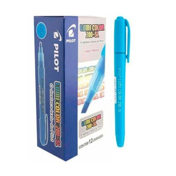 Pincel Marca Texto Azul Lumicolor 200 - Pilot