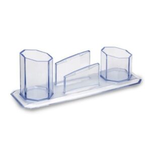 Porta-Clips, Lápis e Lembrete Trio Cristal - Waleu