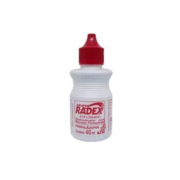 Tinta de Reposição para Pincel Atômico 40ml Vermelho - Radex