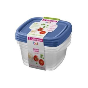 Pote Plástico 800 ml com Tampa - Sanremo