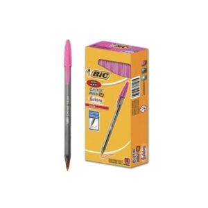 Caneta Esferográfica Cristal Intenso  Fashion Rosa 12 unidades - Bic