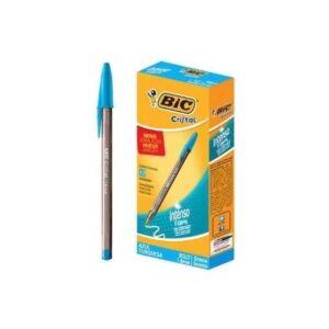 Caneta Esferográfica Cristal Intenso Fashion Azul turqueza 12 unidades - Bic