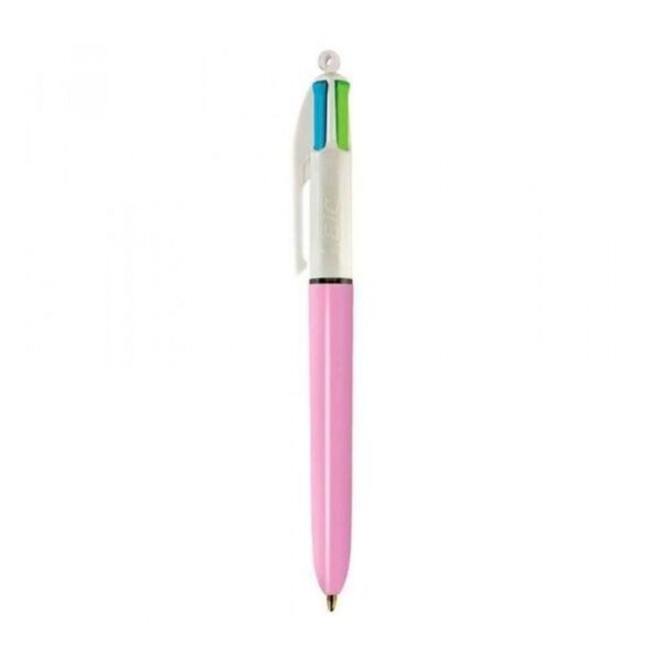 Caneta Esferográfica Bic 4 Cores Fashion - 12 Unidades Bic
